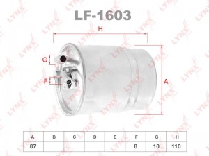 фильтр топливный!\ MB W169/211/203/Sprinter/Viano/Vito 2.0D-3.2D 00> LF-1218 LYNXAUTO
