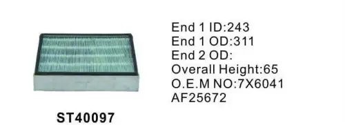 Фильтр воздушный ST40097 ST40097 STAL