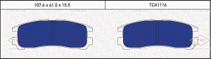 MITSUBISHI GALANT/PAJERO PININ 107.7x40.1x15.5ММ TCA1116 TATSUMI