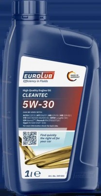 Масло моторное EUROLUB CLEANTEC SN/CF 5W30 синт.1л 349001 EUROLUB