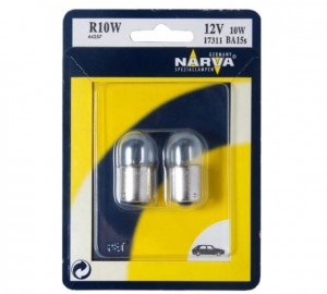 Лампа 12V R10W BA15s блистер (2шт.) NARVA 173114000 NARVA