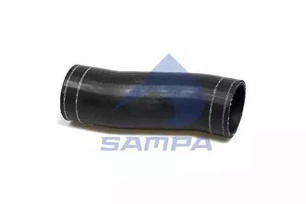 Патрубок радиатора ø64xø76x212  Actros/Axor ø63xø63x240 011.373 SAMPA
