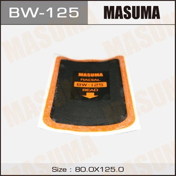 заплатка для боковых порезов! 80x125mm 1 слой корда\ BW125 MASUMA