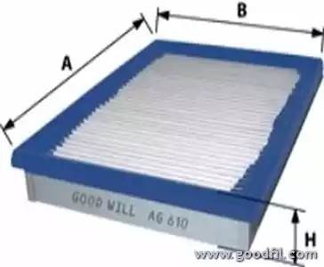 Фильтр воздушный AG 610 GOODWILL