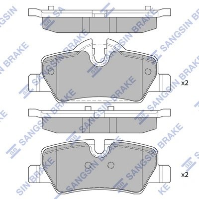 Тормозная колодка SP4004 SP4004 SANGSIN