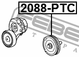 Ролик обводной CHRYSLER PT CRUISER 2001-2009 2088-PTC 2088-PTC FEBEST