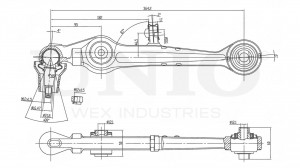 Рычаг подвески поперечный передний нижний SSP-40045 UNIO