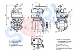 Компрессор SHACMAN 1-цилиндр. WP10 (612600130777) (SORL)!!!! 35090180020 SORL