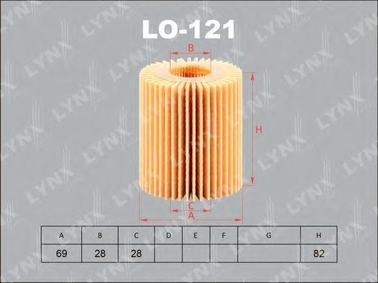 Фильтр масляный подходит для TOYOTA Auris 2.0D 07/Avensis 2.0D-2.2D 05/Rav 4 2.2 LO-121 LYNXAUTO