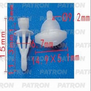 КРЕПЛЕНИЕ УПЛОТНИТЕЛЯ ДВЕРИ P371232 PATRON