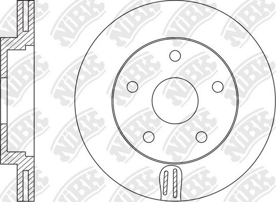 Диск тормозной NISSAN TEANA 2013 RN1568 RN1568 NIBK