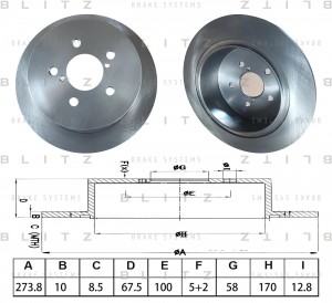 SUBARU LEGACY (B13) (2003>) BS0555 BLITZ