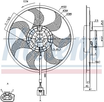 вентилятор охлаждения!\ VW T5 1.9-3.2i/D 03> 85805 NISSENS