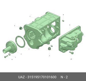Пробка УАЗ КПП сливная 5-ти ст. (ОАО УАЗ) 315195170101600 UAZ UAZ