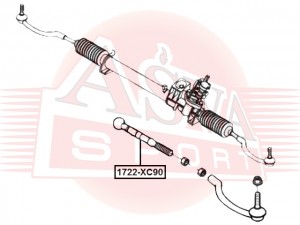 ТЯГА РУЛЕВАЯ VOLVO 1722XC90 1722-XC90 ASVA