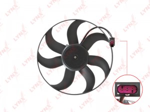 Вентилятор VW Polo (02-) SKODA Fabia (99-) охлаждения радиатора LYNX RF1194 LYNXAUTO