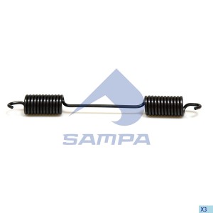 Пружина MAN MERCEDES колодок тормозных передних/задних (4х26х245мм) SAMPA 100089 SAMPA