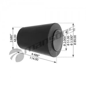 Сайлентблок FRUEHAUF полурессоры (51x89x112) MANSONS TRB5384 MANSONS