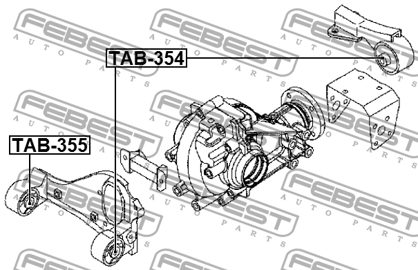 Опора дифференциала TAB-355 TAB-355 FEBEST