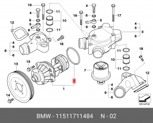 OPEL OMEGA B 03/94> 11 51 1 711 484 BMW