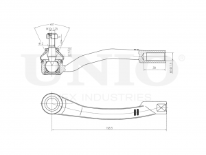 Наконечник рулевой правый SSP-10124 UNIO