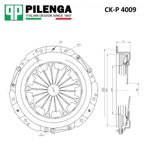 Сцепление в комплекте (3 в 1) ВАЗ 2123 CK-P4009 CKP4009 PILENGA