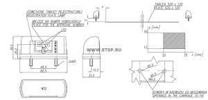 Фонарь освещения номерного знака [светодиод] 12V/24V 244 WAS