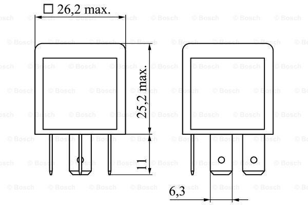 Реле VOLVO BOSCH 0986332022 BOSCH