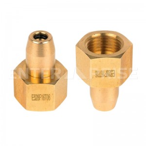 E528F16T12 Штуцер М16 внутр/Т12 прямой латунь разборный E528F16T12 ENTERPRISE