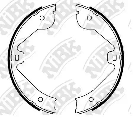 Колодки стояночного тормоза VW TOUAREG 2003-2010 FN0638 FN0638 NIBK