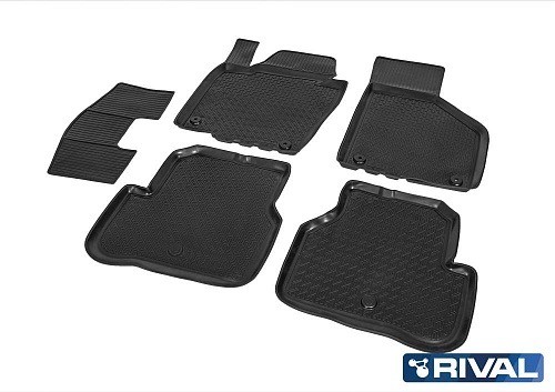коврики салона!полиуретан 5 шт.\Volkswagen Passat B7 седан, универсал 10-15 15803001 RIVAL