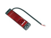фонарь габаритный !красный прямоугольный LED, 24V, 130x32 без кронштейна \Univer 87-33544-SX STELLOX