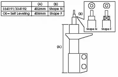 Амортизатор задний левый SUBARU FORESTER 97-02 334192 334192 KAYABA