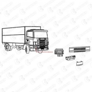 корпус фары! правый\ Scania R.114/124/144, P.94/114/124 144154 COVIND