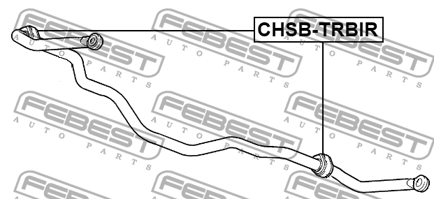 Втулка заднего стабилизатора d22.1 CHSB-TRBIR CHSB-TRBIR FEBEST