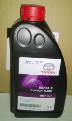 Жидкость тормозная TOYOTA DOT 5.1 Brake & Clutch Fluid 1л 08823-80004 08823-80004 TOYOTA