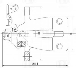 Суппорт торм. для а/м Opel Zafira A 99- зад. лев. d38мм CF 032119 CF032119 TRIALLI