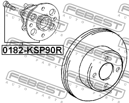 Ступица 0182-KSP90R 0182-KSP90R FEBEST