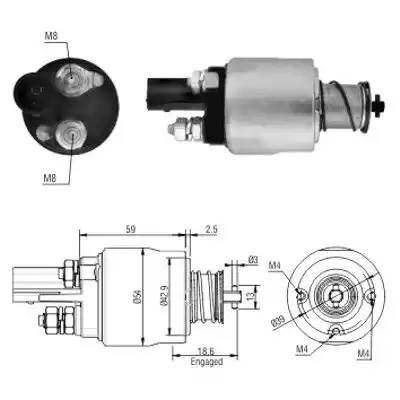 Реле втягивающее VW Golf AUDI A3 MEAT&DORIA 46126 MEAT DORIA