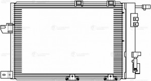 Радиатор кондиц. Opel Astra G (98-),Zafira A (99-) M,A (LRAC 2128) LRAC 2128 LUZAR