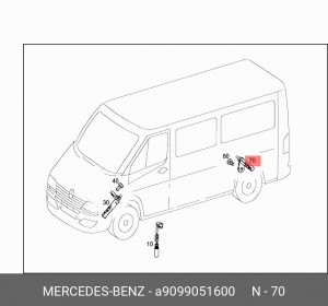 датчик ABS задний!\ MB Sprinter A9099051600 MERCEDES BENZ