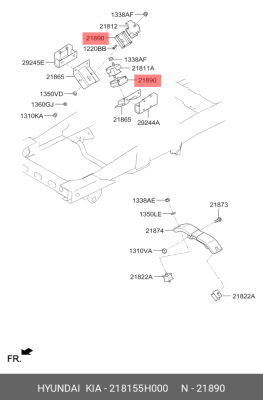 ОПОРА ДВИГАТЕЛЯ HYUNDAI HD65,72,78,COUNTY OE 21815-5H000 218155H000 HYUNDAI