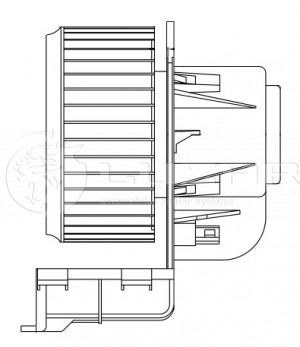 Вентилятор отопителя для а/м VW Transporter T5 (03-) LFh18H8 LFH18H8 LUZAR