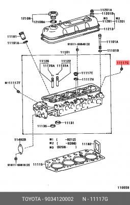 СЛИВНАЯ ПРОБКА 90341-20002 TOYOTA