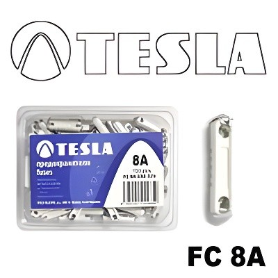 УД Предохран    8А цилиндр TESLA FC 8A.100 TESLA