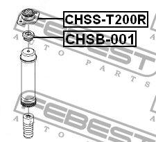 Втулка амортизатора CHEVROLET AVEO 2009-2017 CHSB-001 CHSB-001 FEBEST