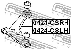 Рычаг подвески 0424-CSLH 0424-CSLH FEBEST