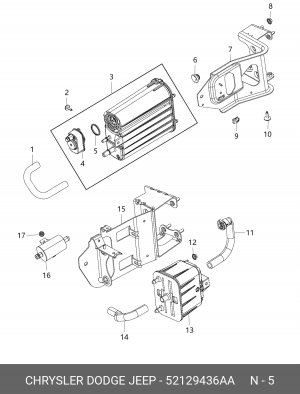 КОЛЬЦО УПЛОТНИТЕЛЬНОЕ 52129 436AA CHRYSLER
