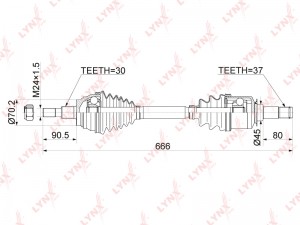 привод левый!\ MB ML W164 06> CD-1080 LYNXAUTO