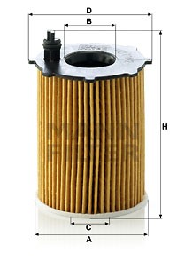 FORD/PEUGEOT/CITROEN 1.4-1.6 HU7162X MANN FILTER
